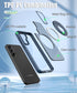 Samsung Galaxy S23 FE Hollow Out Ring Rotating Magnetic Suction Bracket Protective Sleeve Case