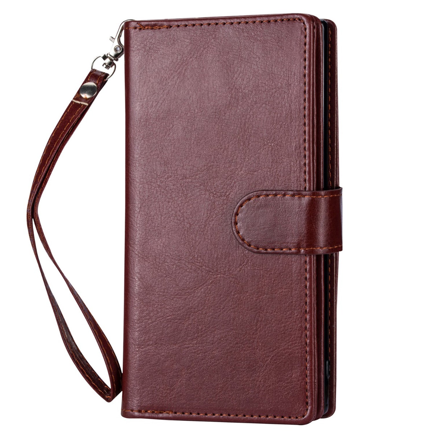 Samsung Galaxy S23 Plus 2 IN 1 Leather Wallet Case with 9 Credit Card Slots and Removable Back Cover