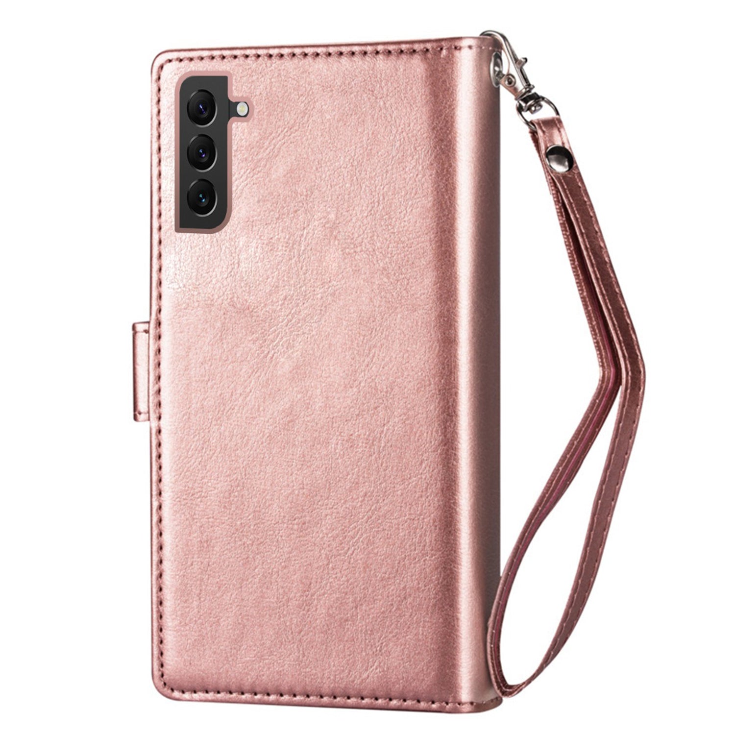 Samsung Galaxy S23 Plus 2 IN 1 Leather Wallet Case with 9 Credit Card Slots and Removable Back Cover