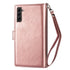 Samsung Galaxy S23 Plus 2 IN 1 Leather Wallet Case with 9 Credit Card Slots and Removable Back Cover