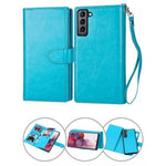 Samsung Galaxy S23 Plus 2 IN 1 Leather Wallet Case with 9 Credit Card Slots and Removable Back Cover