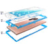 Samsung Galaxy S23 Ultra  Transparent Floating Glitter Heavy Duty Case
