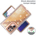 Samsung Galaxy S23 Ultra  Transparent Floating Glitter Heavy Duty Case