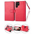 Samsung Galaxy S23 Ultra 2 IN 1 Leather Wallet Case with 9 Credit Card Slots and Removable Back Cover