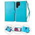 Samsung Galaxy S23 Ultra 2 IN 1 Leather Wallet Case with 9 Credit Card Slots and Removable Back Cover