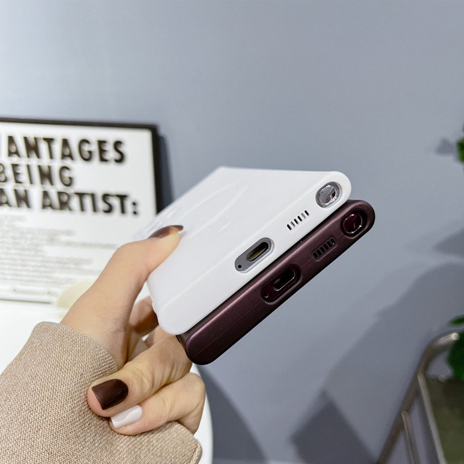 Samsung Galaxy S23 Ultra Magnetic soft silicone with lens protective film case