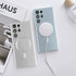 Samsung Galaxy S23 Ultra Magnetic soft silicone with lens protective film case