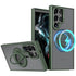 Samsung Galaxy S23 Ultra Hollow Out Ring Rotating Magnetic Suction Bracket Protective Sleeve Case