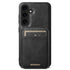 Samsung Galaxy S24 Magnetic PU Leather Wallet Card Slot Case Wireless Charging