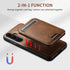 Samsung Galaxy S24 Magnetic PU Leather Wallet Card Slot Case Wireless Charging