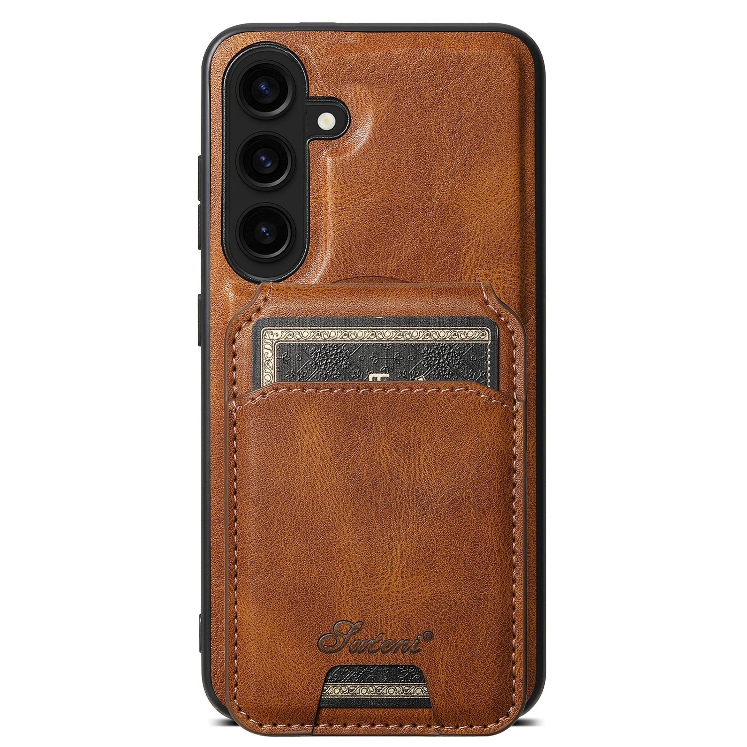 Samsung Galaxy S24 Plus Magnetic PU Leather Wallet Card Slot Case Wireless Charging