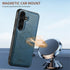 Samsung Galaxy S24 Magnetic PU Leather Wallet Card Slot Case Wireless Charging
