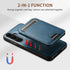 Samsung Galaxy S24 Magnetic PU Leather Wallet Card Slot Case Wireless Charging