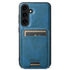Samsung Galaxy S24 Magnetic PU Leather Wallet Card Slot Case Wireless Charging