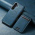 Samsung Galaxy S24 Magnetic PU Leather Wallet Card Slot Case Wireless Charging
