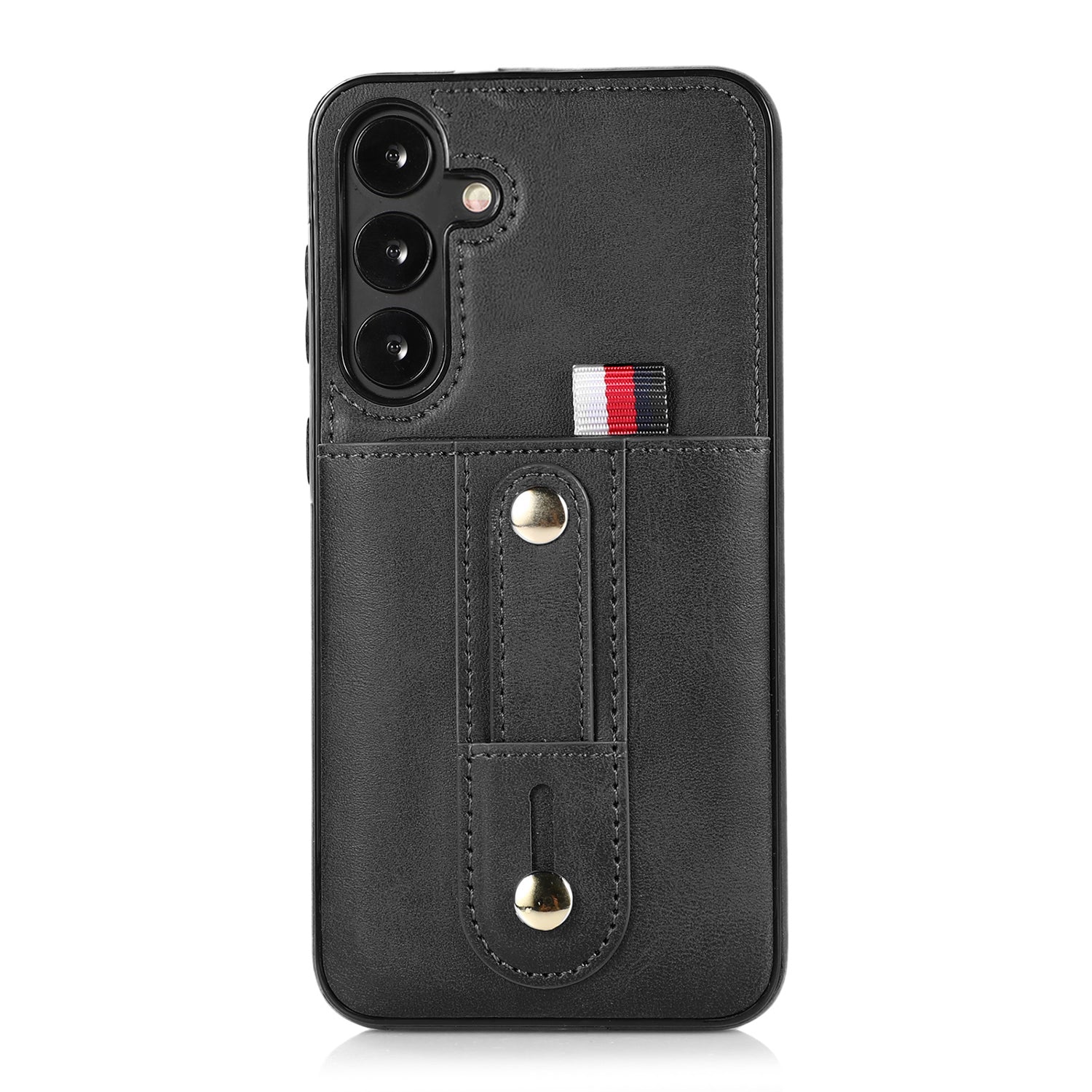 Samsung Galaxy S24 Plus Shockproof，Anti-Fall Protective Case with Card Slots Ring Buckle Loop Strap Wallet Kickstand Cover