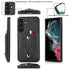 Samsung Galaxy S24 Shockproof，Anti-Fall Protective Case with Card Slots Ring Buckle Loop Strap Wallet Kickstand Cover