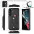Samsung Galaxy S24 Plus Shockproof，Anti-Fall Protective Case with Card Slots Ring Buckle Loop Strap Wallet Kickstand Cover