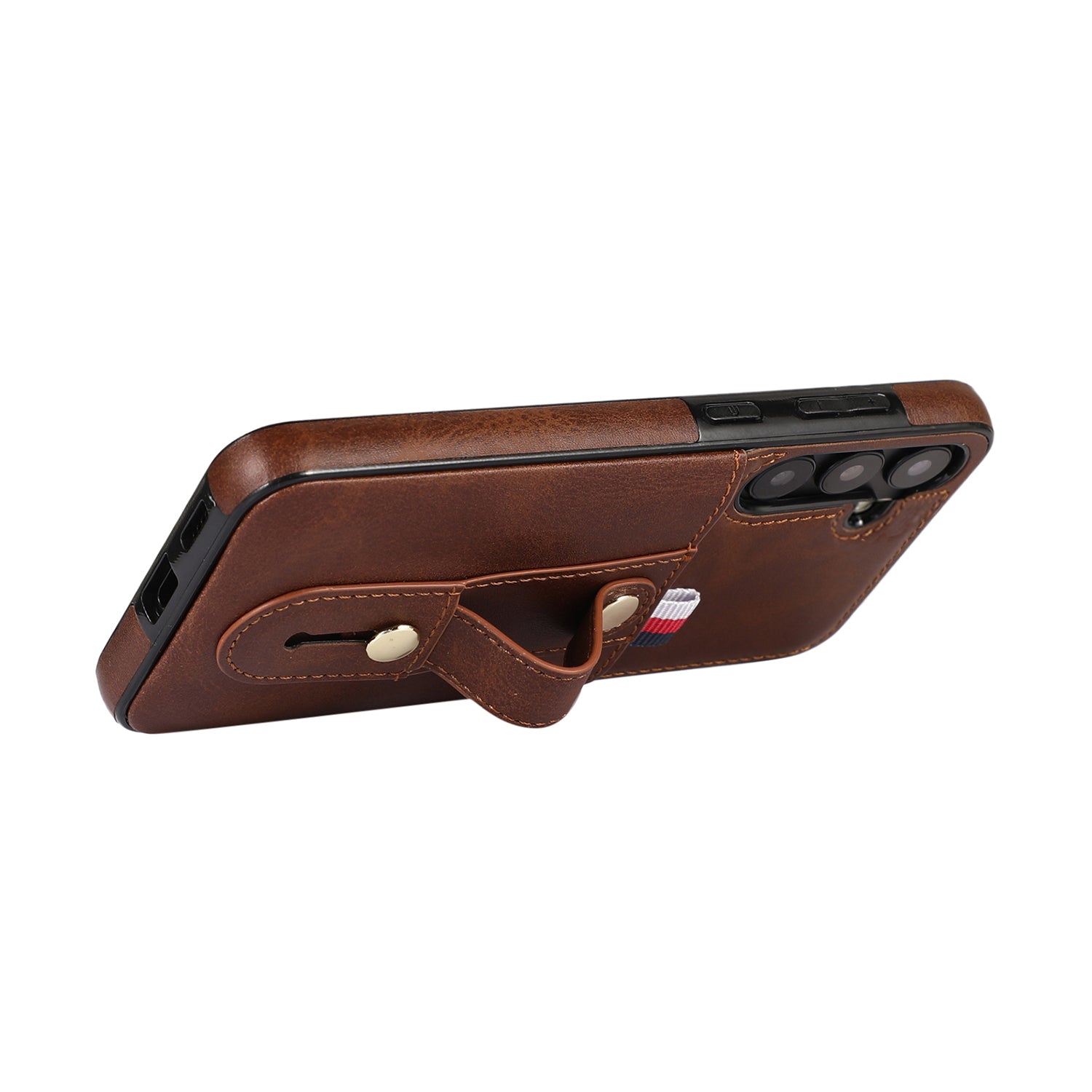 Samsung Galaxy S24 Shockproof，Anti-Fall Protective Case with Card Slots Ring Buckle Loop Strap Wallet Kickstand Cover