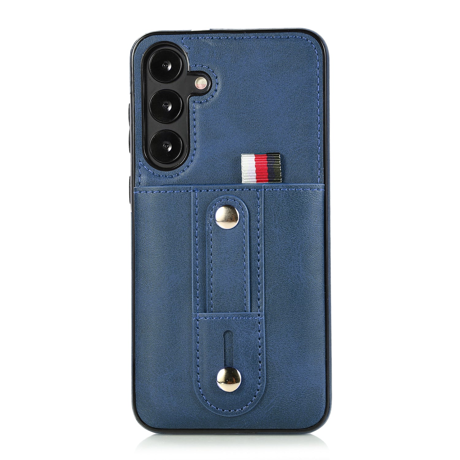 Samsung Galaxy S24 Shockproof，Anti-Fall Protective Case with Card Slots Ring Buckle Loop Strap Wallet Kickstand Cover