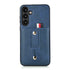 Samsung Galaxy S24 Shockproof，Anti-Fall Protective Case with Card Slots Ring Buckle Loop Strap Wallet Kickstand Cover