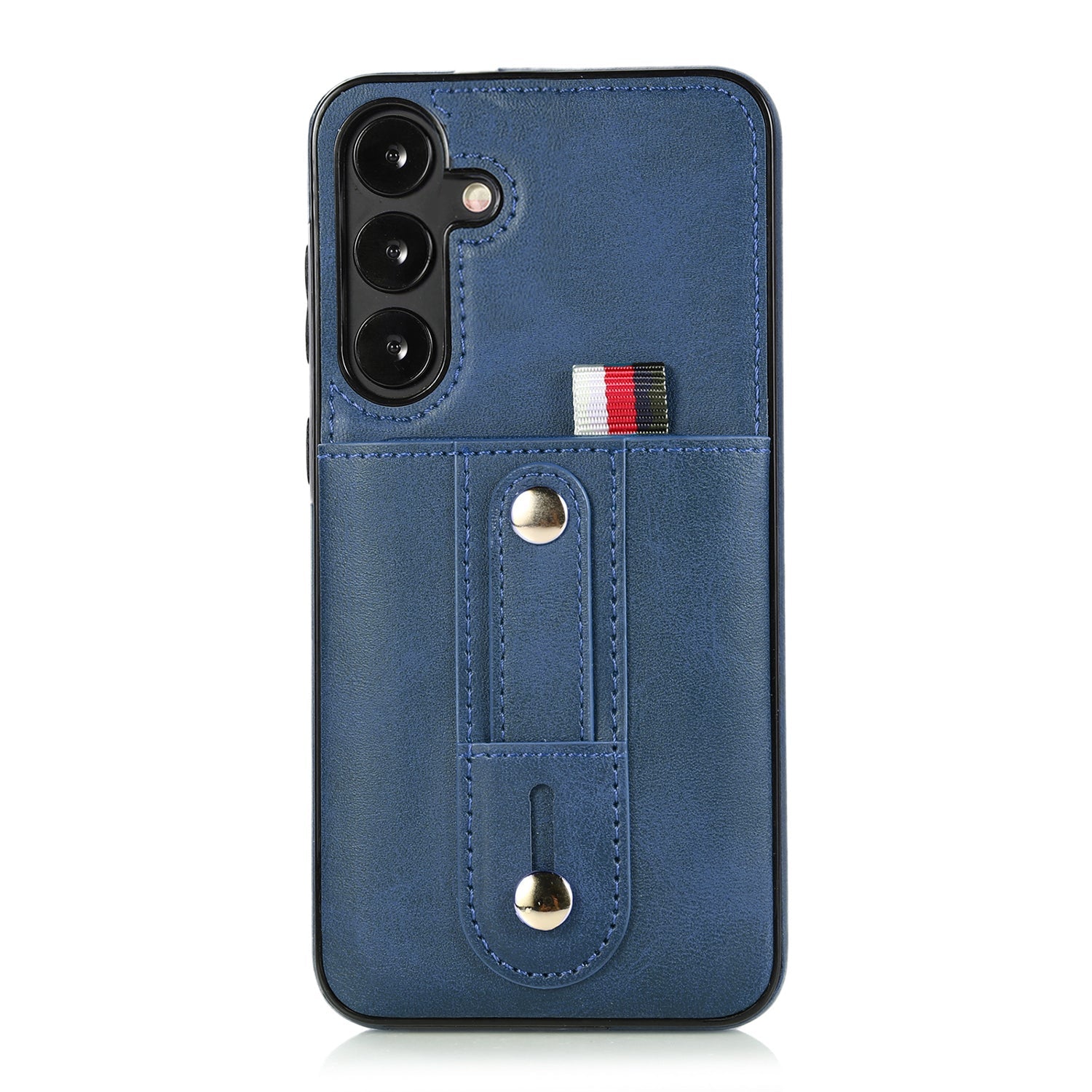 Samsung Galaxy S24 Plus Shockproof，Anti-Fall Protective Case with Card Slots Ring Buckle Loop Strap Wallet Kickstand Cover