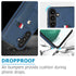 Samsung Galaxy S24 Shockproof，Anti-Fall Protective Case with Card Slots Ring Buckle Loop Strap Wallet Kickstand Cover