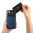 Samsung Galaxy S24 Shockproof，Anti-Fall Protective Case with Card Slots Ring Buckle Loop Strap Wallet Kickstand Cover