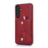 Samsung Galaxy S24 Plus Shockproof，Anti-Fall Protective Case with Card Slots Ring Buckle Loop Strap Wallet Kickstand Cover