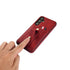 Samsung Galaxy S24 Plus Shockproof，Anti-Fall Protective Case with Card Slots Ring Buckle Loop Strap Wallet Kickstand Cover