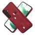 Samsung Galaxy S24 Plus Shockproof，Anti-Fall Protective Case with Card Slots Ring Buckle Loop Strap Wallet Kickstand Cover
