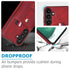 Samsung Galaxy S24 Plus Shockproof，Anti-Fall Protective Case with Card Slots Ring Buckle Loop Strap Wallet Kickstand Cover