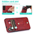 Samsung Galaxy S24 Shockproof，Anti-Fall Protective Case with Card Slots Ring Buckle Loop Strap Wallet Kickstand Cover