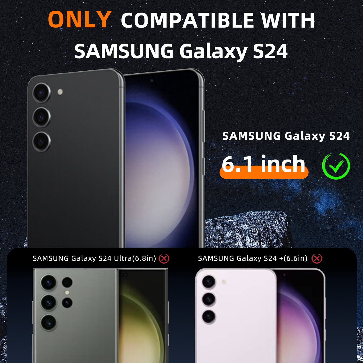 Samsung Galaxy S24 Plus 360 Full Protective Waterproof Case with Built-in Screen Fingerprint Protector
