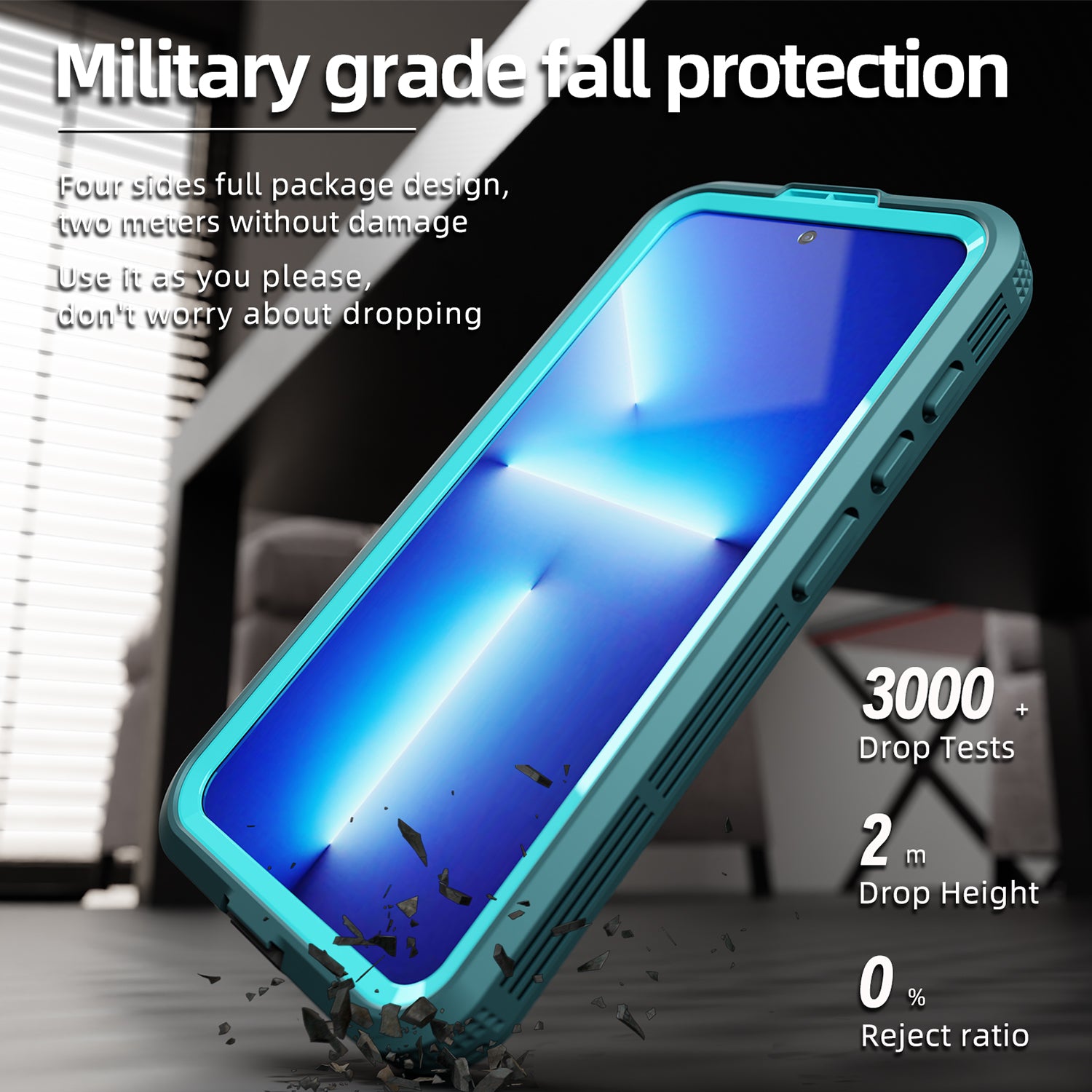 Samsung Galaxy S24 Plus 360 Full Protective Waterproof Case with Built-in Screen Fingerprint Protector