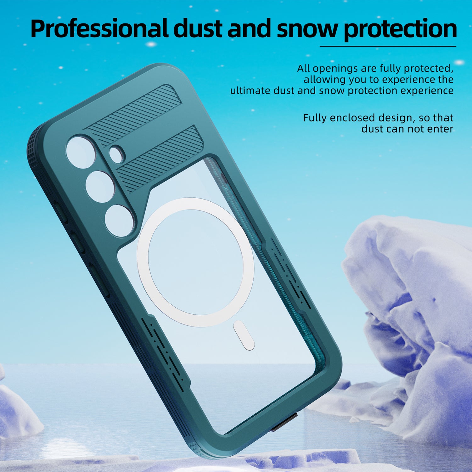 Samsung Galaxy S24 Plus 360 Full Protective Waterproof Case with Built-in Screen Fingerprint Protector
