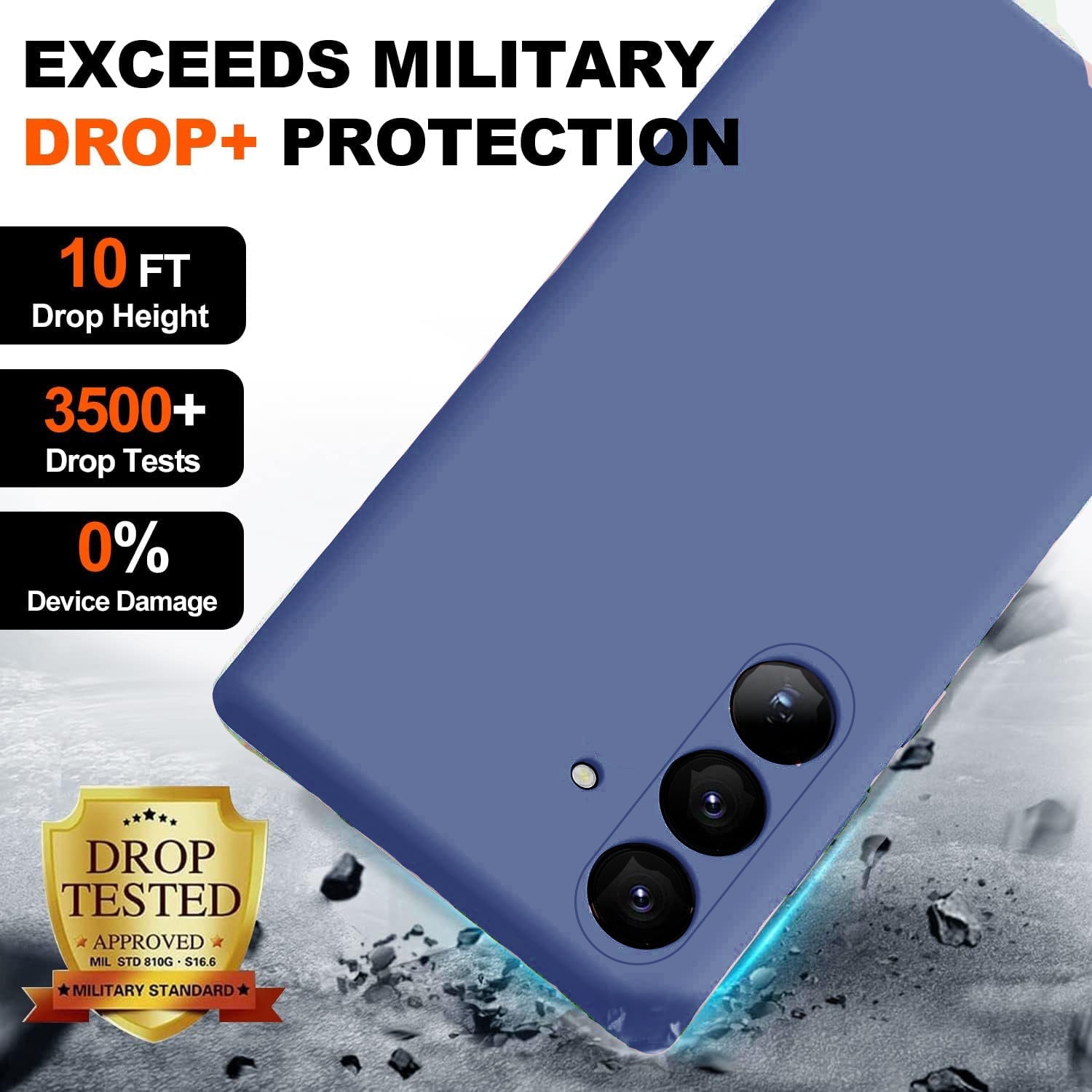 Samsung Galaxy S24 Plus Soft Silicone Full Camera Protection&Anti-Scratch Microfiber