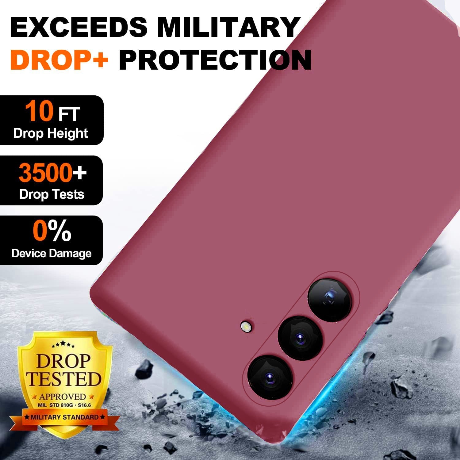 Samsung Galaxy S24 Plus Soft Silicone Full Camera Protection&Anti-Scratch Microfiber