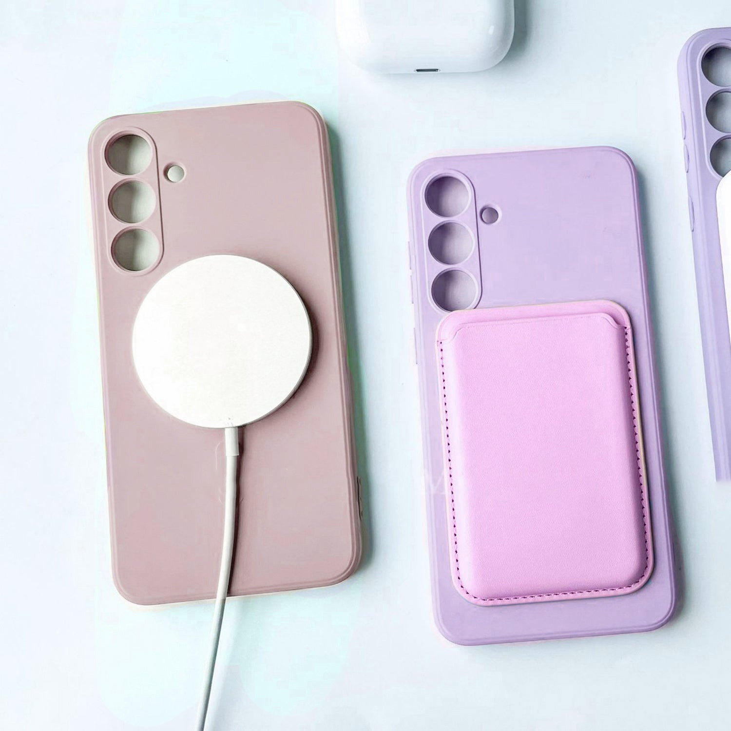 Samsung Galaxy S24 Liquid Silicone Case Cover Magnetic Attraction Wireless Charging