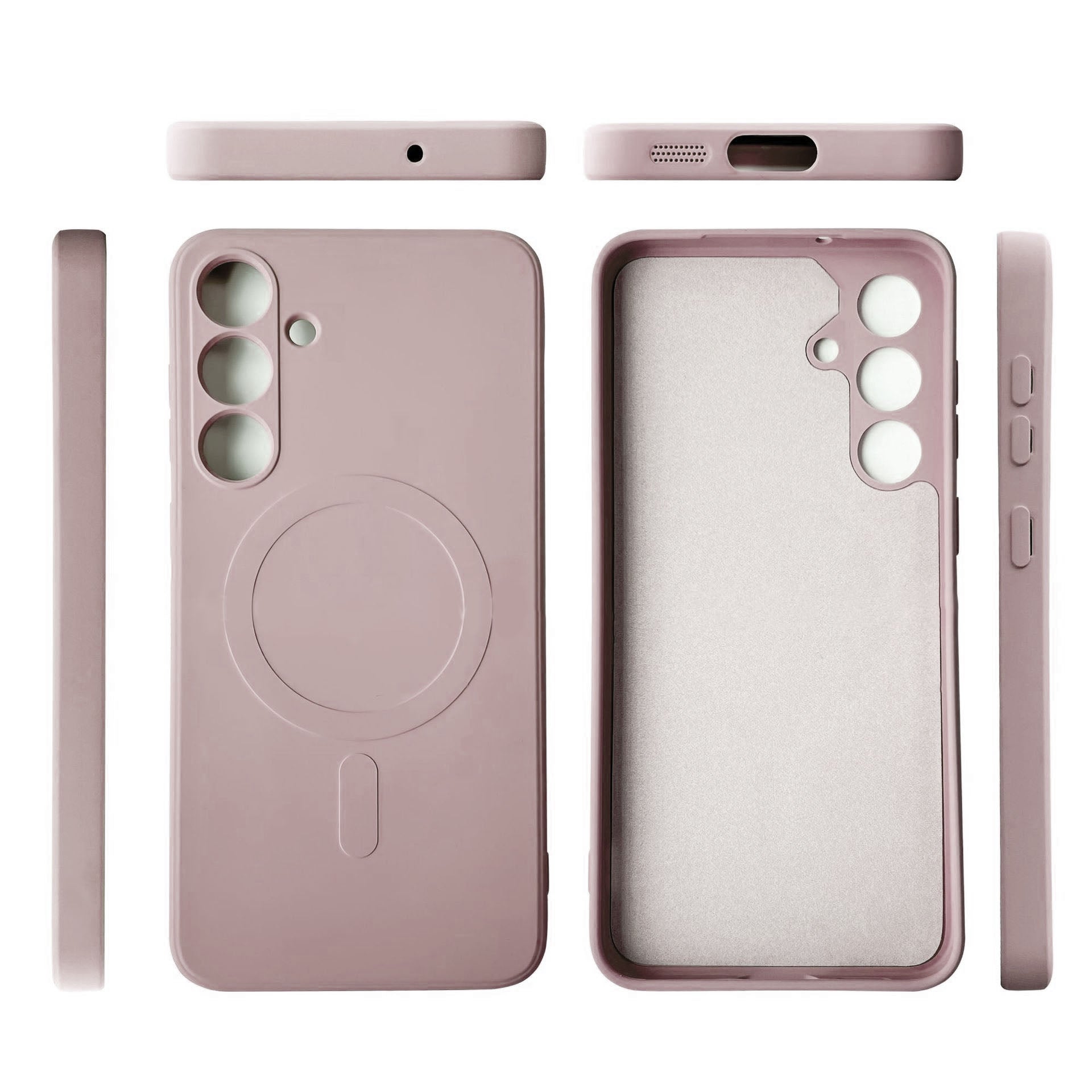 Samsung Galaxy S24 Plus Liquid Silicone Case Cover Magnetic Attraction Wireless Charging