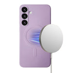 Samsung Galaxy S24 Liquid Silicone Case Cover Magnetic Attraction Wireless Charging