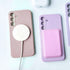 Samsung Galaxy S24 Liquid Silicone Case Cover Magnetic Attraction Wireless Charging