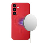 Samsung Galaxy S24 Plus Liquid Silicone Case Cover Magnetic Attraction Wireless Charging