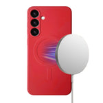 Samsung Galaxy S24 Liquid Silicone Case Cover Magnetic Attraction Wireless Charging