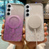 Samsung Galaxy S24 Luxury Sparkly Cover for , Clear Shockproof Silicone Bumper Case