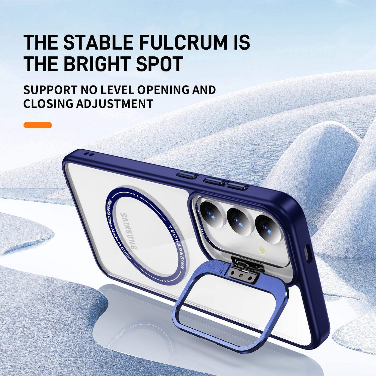 Samsung Galaxy S24 Rotating Metal Frame Magnetic Phone Case