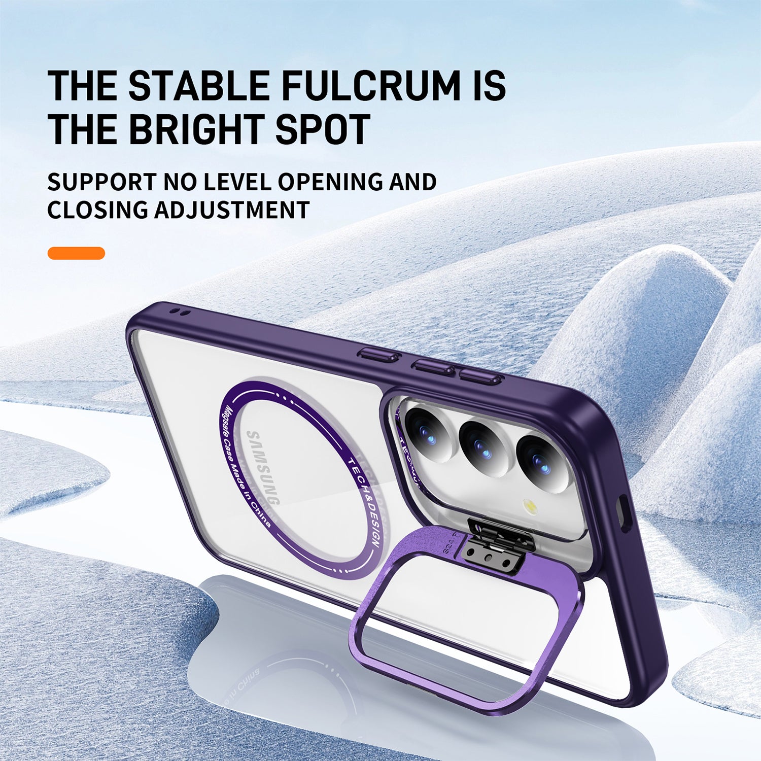 Samsung Galaxy S24 Plus Rotating Metal Frame Magnetic Phone Case
