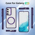 Samsung Galaxy S24 Rotating Metal Frame Magnetic Phone Case