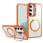 Samsung Galaxy S24 Rotating Metal Frame Magnetic Phone Case