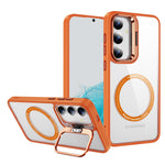 Samsung Galaxy S24 Plus Rotating Metal Frame Magnetic Phone Case